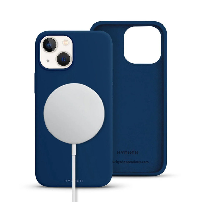 Hyphen Tint Silicone MagSafe Case for iPhone 14 Plus - Blue - حامي هاتف